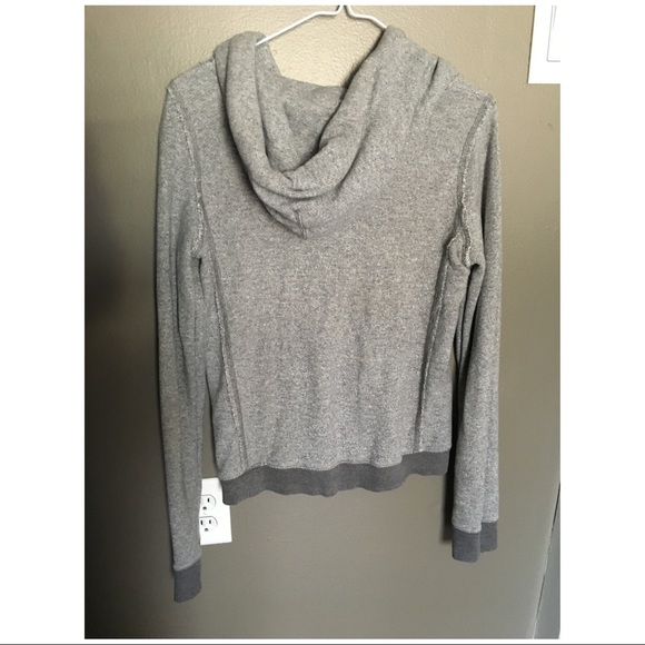 Gray American Eagle Pull Over Hoodie - Picture 2 of 3